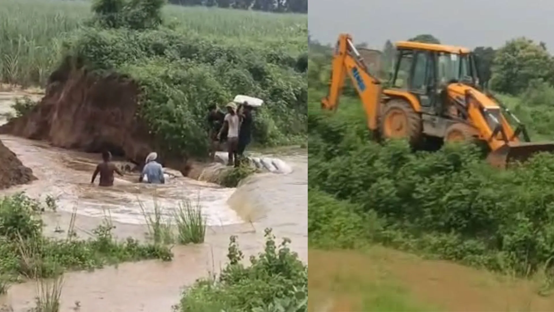 Sambhal News : संभल में रहटोल के पास नहर कटी, सैकड़ों बीघा फसल जलमग्न, चार घंटे तक चली धार रोकने की जद्दोजहद 