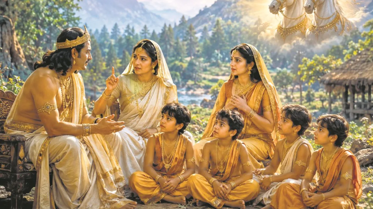पौराणिक कथा  :  राजा कुंती के वरदान से माद्री का मातृत्व