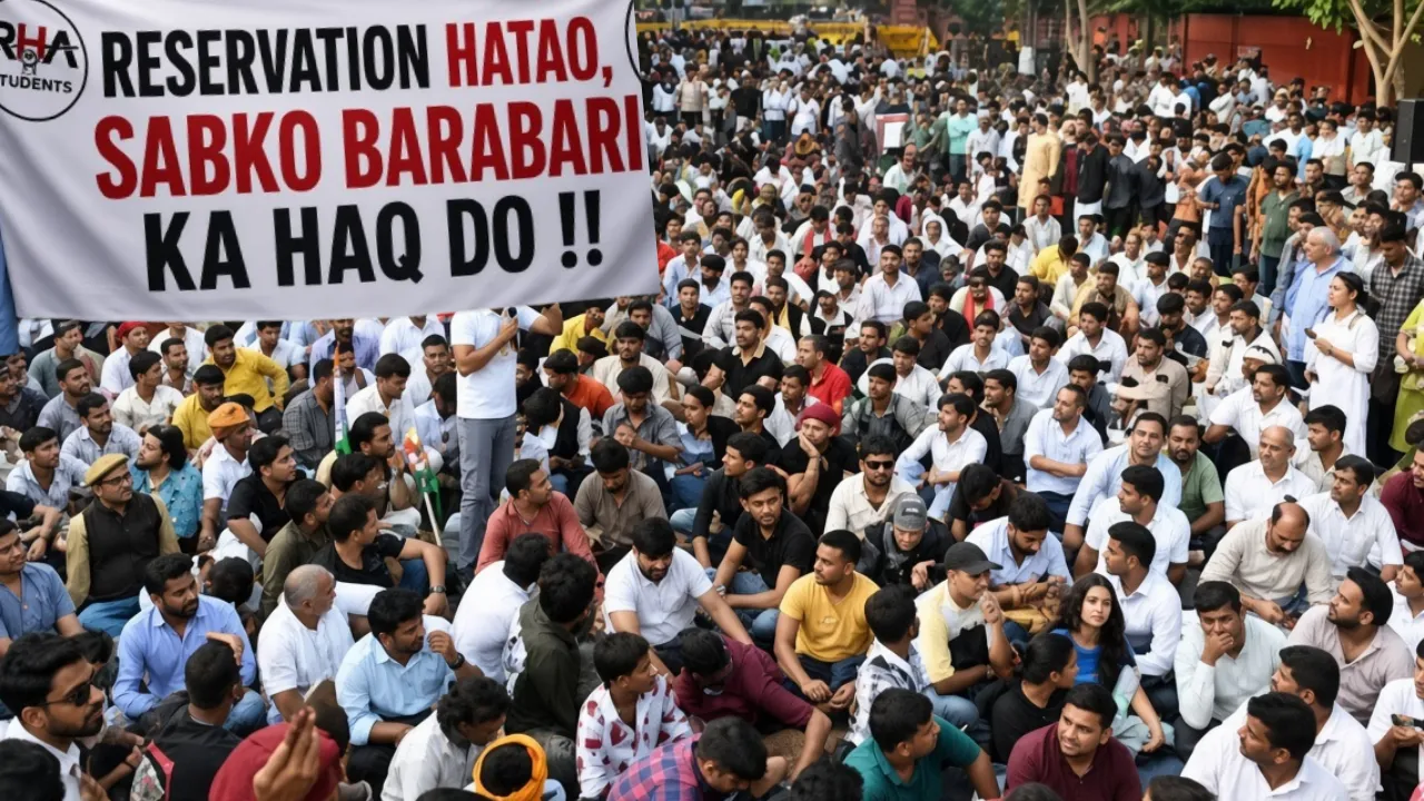 जंतर-मंतर पर ‘Reservation Hatao Andolan’ से गरमाई बहस, आरक्षण व्यवस्था पर उठे ये 6 बड़े सवाल