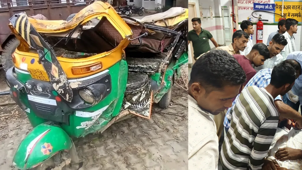 Sambhal Accident: संभल में भीषण सड़क हादसा, टेंपो-ट्रक भिड़ंत में 4 की मौत