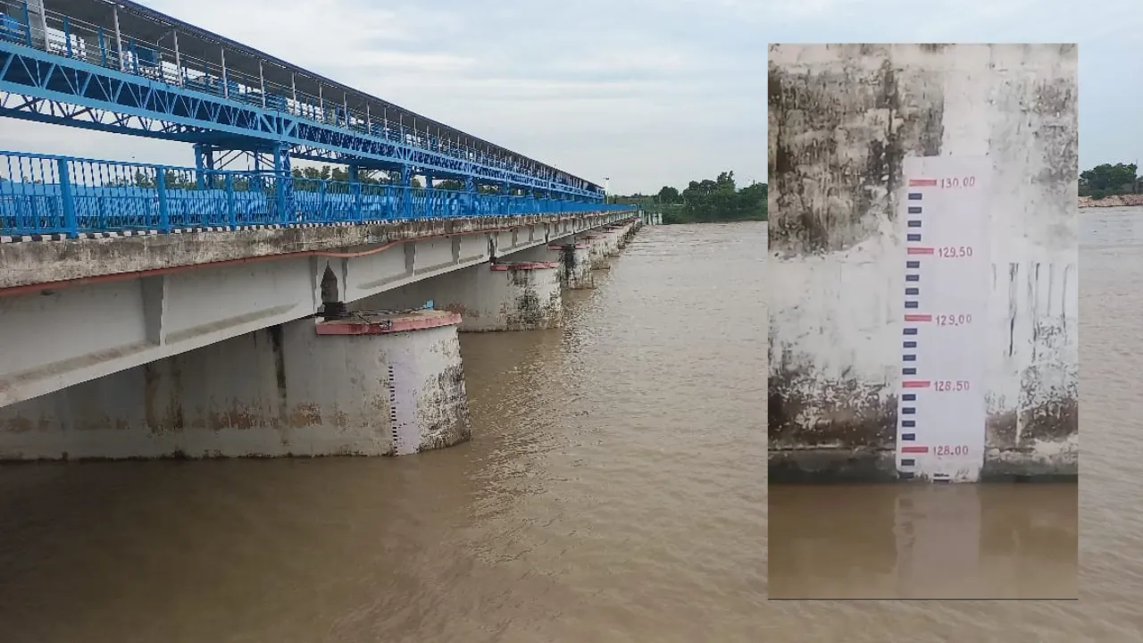 Shravasti News: खतरे के निशान से सिर्फ 5 सेंटीमीटर नीचे राप्ती, बढ़ा बाढ़ का खतरा; कछार के गांवों में बढ़ी चिंता