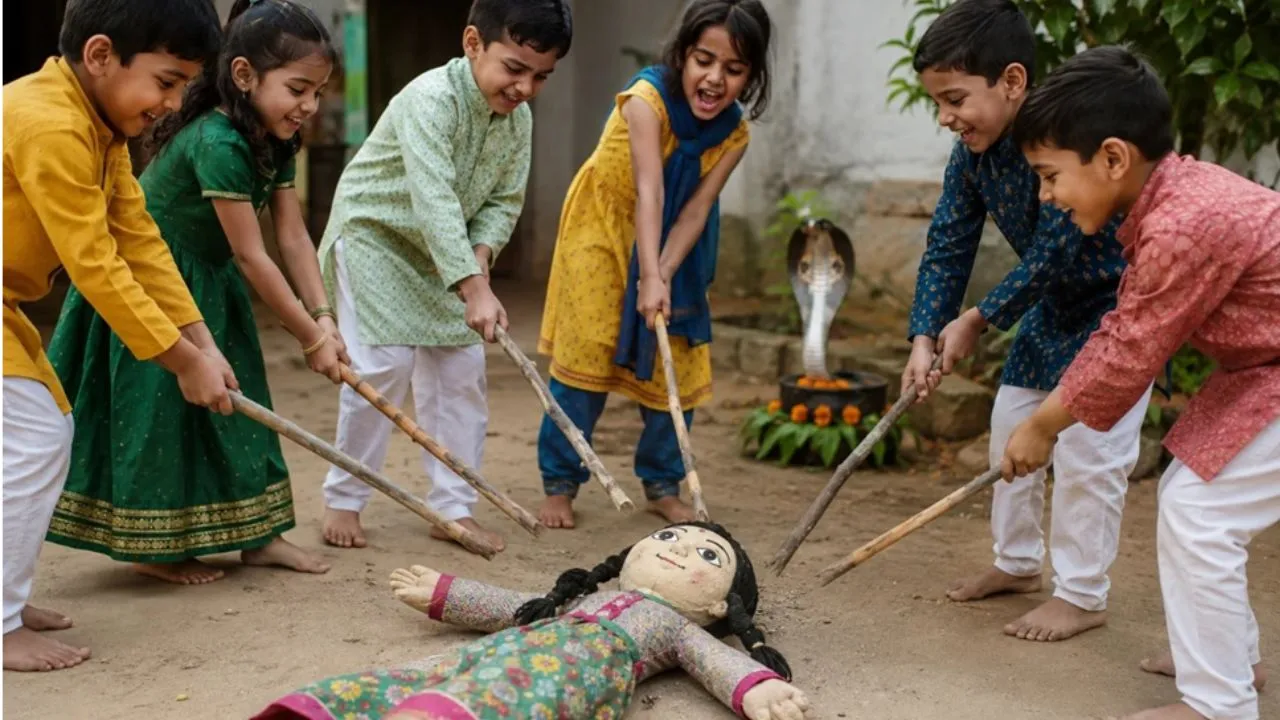 अनोखी परंपरा :  जब पीटी जाती हैं गुड़ियां
