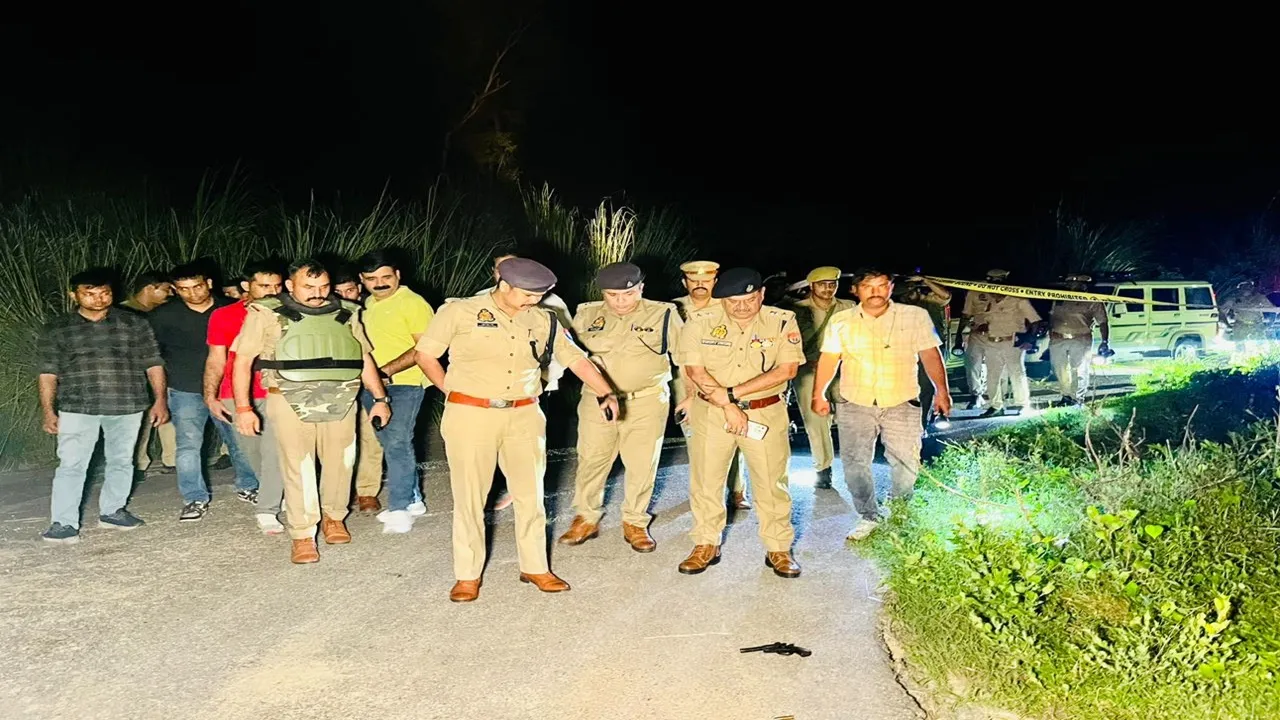 Bahraich Encounter : बहराइच में 25 हजार का इनामी बदमाश मुठभेड़ में गिरफ्तार, पैर में लगी गोली; तमंचा और चोरी की बाइक बरामद