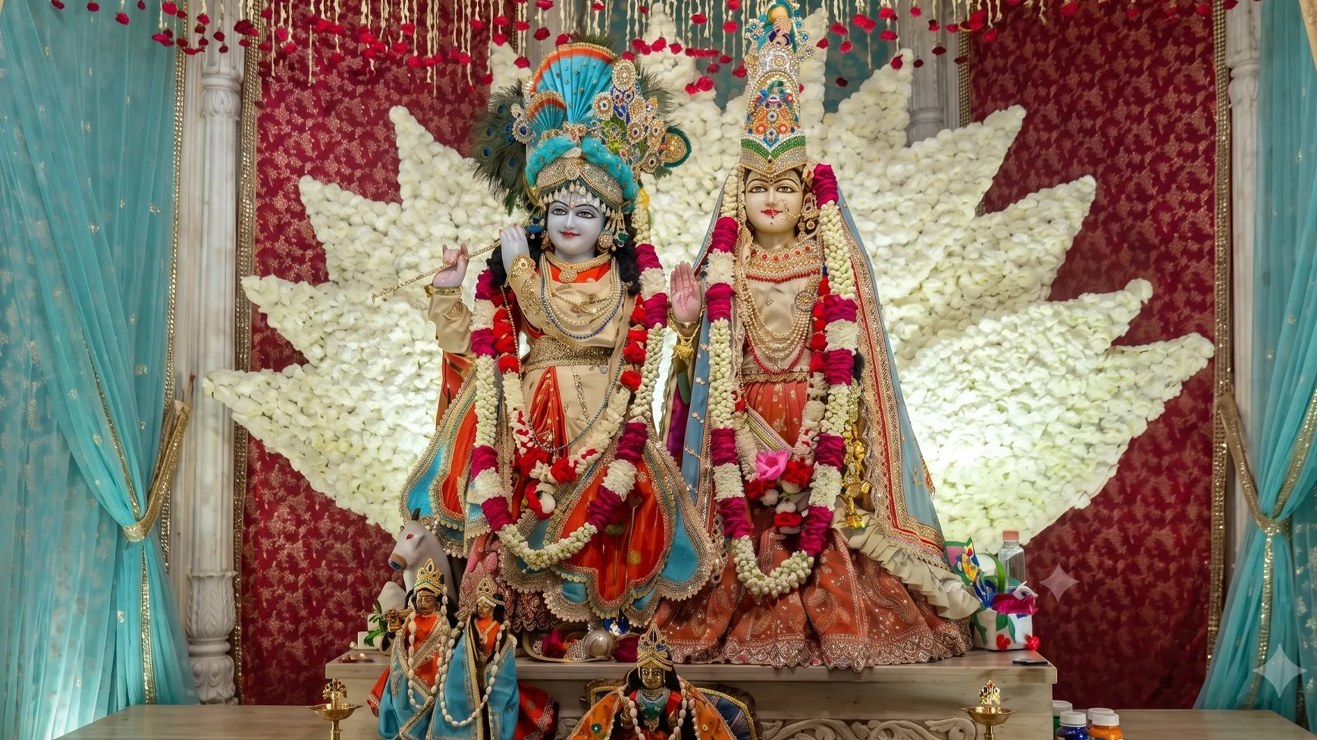 Bareilly News : दो लाख की पोशाक पहनकर बांके बिहारी ने दिए दर्शन, जरी-जरदोजी और नगों से सजा है हर धागा