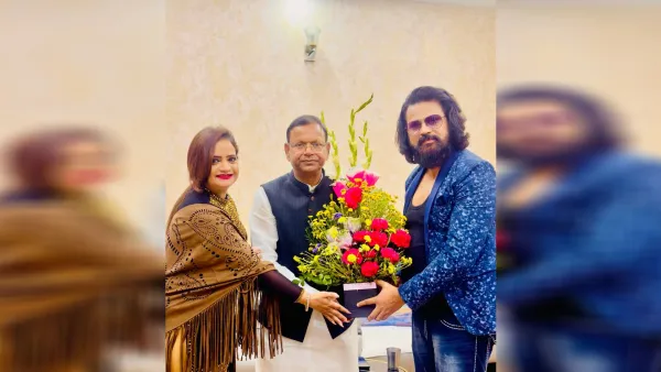 मुकेश जे भारती और मंजू भारती ने की केंद्रीय वित्त राज्य मंत्री पंकज चौधरी से मुलाकात