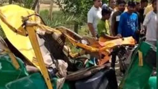 Unnao Road Accident:  डंपर की टक्कर से ऑटोरिक्शा सवार 3 लोगों की मौत, भीषण हादसे में कई घायल