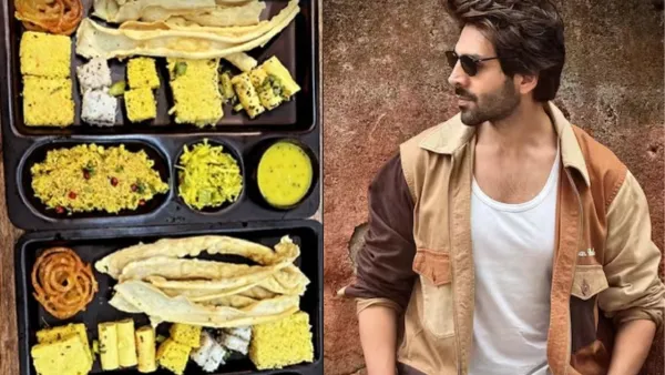 अहमदाबाद पहुंचे कार्तिक आर्यन... उठाया जलेबी और कुरकुरे फाफड़ा का लुत्फ
