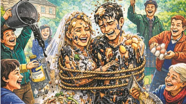 अनोखी परंपरा: दुल्हन-दूल्हे की “ब्लैकनिंग”