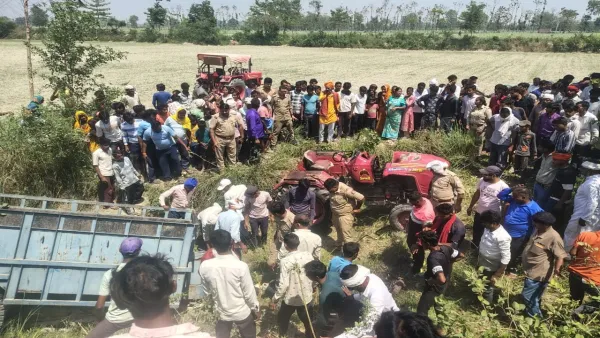 लखीमपुर खीरी में भीषण हादसा : मुंडन कार्यक्रम में जा रही ट्रैक्टर-ट्रॉली पलटी, 5 लोगों की मौत, 15 घायल