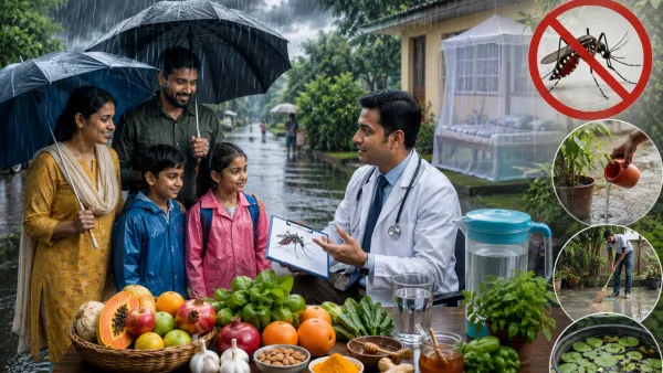 Monsoon Health Tips: मानसून में इन आसान आदतों से रहें स्वस्थ, डेंगू-मलेरिया समेत कई बीमारियों से मिलेगा बचाव