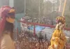  <span class="t-red">मथुरा में हाईड्रोलिक पिचकारी से खेली गई होली: </span> देवकीनंदन महाराज ने बरसाया टेसू का रंग, भक्तों पर पुष्पवर्षा 