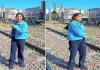 <span class="t-red">Bareilly:</span> जान हथेली पर रखकर रेलवे ट्रैक के बीच दौड़ी रील गर्ल...आरपीएफ ने शुरू की कार्रवाई