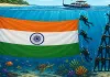 अंडमान में बना नया गिनीज वर्ल्ड रिकॉर्ड: राधानगर बीच पर समुद्र के भीतर फहराया गया दुनिया का सबसे बड़ा तिरंगा