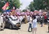 <span class="t-red">UP News:</span> पीलीभीत में सपा का महंगाई के खिलाफ आक्रोश, कार को रस्सी से खींचकर दर्ज कराया विरोध  
