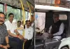 <span class="t-red">Bareilly :</span> वन मंत्री ने ई-रिक्शा और डीएम ने किया ई-बस से सफर, सार्वजनिक परिवहन को बढ़ावा देने की अपील