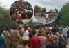 <span class="t-red">बाराबंकी में बवाल, </span> युवक की संदिग्ध मौत पर गुस्साएं लोगों ने किया सड़क जाम; पथराव में थाना प्रभारी घायल 