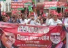 <span class="t-red">Gonda News:</span> गोंडा में महंगाई के खिलाफ सपा का प्रदर्शन, हफीज मलिक के नेतृत्व में निकली पदयात्रा