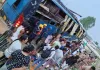 <span class="t-red">Ganga Expressway Accident: </span>हरदोई में डबल डेकर बस 10 फीट नीचे पलटी, 50 घायल, 12 गंभीर