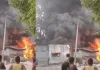 <span class="t-red">Kanpur News: </span>जूही के कबाड़ गोदाम में लगी भीषण आग, प्लास्टिक के काले धुएं से इलाके में मची अफरातफरी 