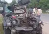 <span class="t-red">Hapur : </span> गंगा एक्सप्रेसवे पर बेकाबू होकर पलटी तेज रफ्तार थार, 4 युवकों की मौत ; एक घायल 