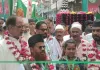 <span class="t-red">Eid Milad Un Nabi:</span> महमूदाबाद में अकीदत के साथ निकला जुलूस-ए-मुहम्मदी, नात और सलाम से गूंजा शहर