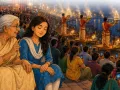 लधुकथा : गंगा आरती में मोबाइल vs मन की लड़ाई: वृद्धा की बात ने बदल दी रिया की आस्था