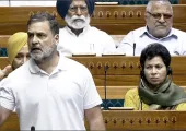 <span class="t-red">लोकसभा में राहुल गांधी के 'अंधभक्त' वाले बयान पर हंगामा,</span> शिक्षा व्यवस्था और RSS पर भी साधा निशाना