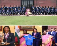 विश्वविजेता बेटियों से राष्ट्रपति द्रौपदी मुर्मू ने की मुलाकात : कहा- आप युवा लड़कियों के लिए रोल मॉडल है 