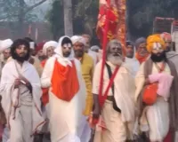 अलियाबाद बाजार में गूँजा ‘जय श्रीराम’, 84 कोसी परिक्रमा का जत्था पहुंचते ही श्रद्धा का सैलाब