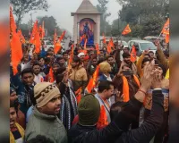 रामपुर : विहिप व बजरंग दल ने बांग्लादेश का पुतला फूंका