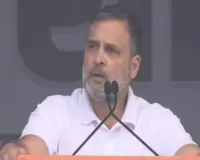 रामलीला मैदान में बोले राहुल - देश में सत्य और असत्य के बीच लड़ाई, ‘आरएसएस सरकार’ को हटाएंगे  