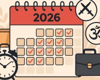 Year 2026: पांच दिवसीय सप्ताह वाले कर्मियों की नए साल में मौज... शासन के कैलेंडर में 24 सार्वजनिक अवकाशों में छह शुक्रवार और तीन सोमवार 