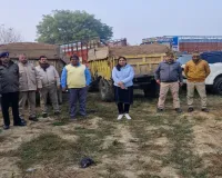 कानपुर : ओवरलोड वाहनों की घेराबंदी, कई मौरंग-गिट्टी के वाहन सीज 