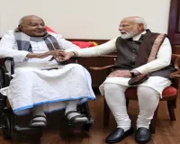 प्रधानमंत्री मोदी ने पूर्व पीएम एचडी देवगौड़ा से की मुलाकात, भारत के विकास में उनके उत्साह को सराहा