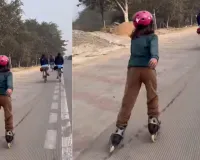 450 किमी. स्केटिंग कर नौ वर्षीय वंशिका ने किये रामलला के दर्शन, कड़ाके की ठंड में कारनामा कर बनीं मिसाल