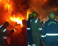 कानपुर के दादानगर में प्लास्टिक फैक्ट्री में भीषण आग:  मौके पर पहुंची दमकल ने आग पर पाया काबू,अफरा-तफरी का माहौल 