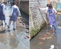 जोगी नवादा :  गलियों में डूब गए बेहतर जलनिकासी के दावे