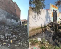 Moradabad: स्वच्छता के दावे हवा, गोट में गंदगी का अंबार, गांव की नालियों में भरी कीचड़