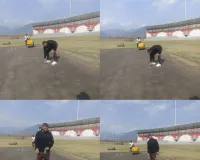 गौलापार क्रिकेट स्टेडियम पहुंचे पूर्व भारतीय क्रिकेटर प्रवीण कुमार, युवाओं को दिया सफलता का मंत्र