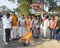 बाराबंकी में भाजपा किसान मोर्चा ने फूंका राहुल गांधी का पुतला, जमकर की नारेबाजी