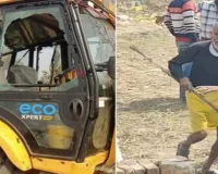 लखनऊ : एलडीए टीम से मारपीट, वाहनों पर पथराव,चालक घायल