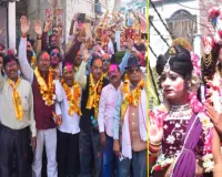 मुरादाबाद : श्रीराम ढोल शोभायात्रा में झांकियां बनीं आकर्षण का केंद्र