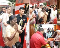 ब्रज की धरा पर राष्ट्रपति मुर्मू भक्ति रस से सराबोर : नींव करौरी आश्रम में नवाया शीश, स्वास्थ्य सेवाओं से जुड़ी परियोजनाओं का किया उद्घाटन