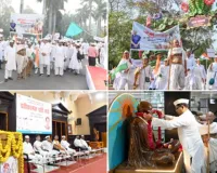 लखनऊ : निकाली गई प्रतीकात्मक दांडी यात्रा, डॉ. सुधीर महादेव ने दिखाई हरी झंडी