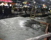 Bareilly: सेटेलाइट बस स्टैंड पर ''मौत के नाले'' पर बिछाया लोहे का जाल