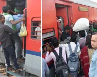 Bareilly : होली पर घर पहुंचने की जद्दोजहद...ट्रेनों में भीड़ बढ़ने से हालात बदतर