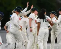 IND W vs AUS W:  पिंक बॉल टेस्ट मैच जारी, भारतीय महिला टीम ने बनाये आठ विकेट पर 184 रन