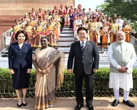 भारत पहुंचे दक्षिण कोरिया के राष्ट्रपति ली जे म्युंग : राष्ट्रपति भवन में किया गया औपचारिक स्वागत, पीएम मोदी संग कई मुद्दों पर होगी चर्चा