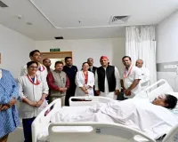 मेदांता पहुंचे अखिलेश यादव : जाना भाजपा विधायक अनुपमा जायसवाल का हाल, पुतला दहन के समय हुईं थीं  घायल