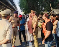 लेबर मण्डी बनी जाम वजह, व्यापारियों संग हुई बैठक, एसीपी कृष्णानगर ने मंडी सैनिक तिराहा के पास प्लॉट पर की स्थानांरित